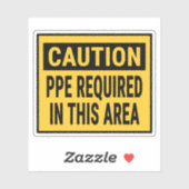 この領域で必要な注意PPE シール (シート)