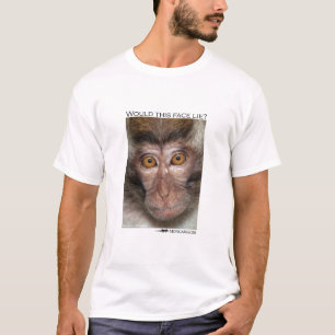 この顔はありますか。 マカク属猿 Tシャツ
