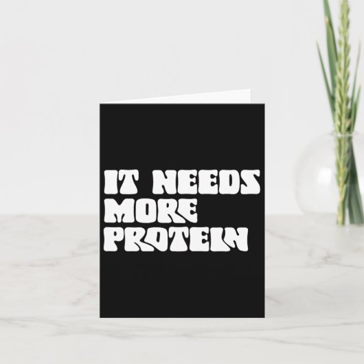 この食事は、より多くのタンパク質愛好家のボディビルRdが必要 カード (正面)