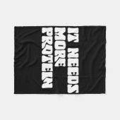 この食事は、より多くのタンパク質愛好家のボディビルRdが必要 フリースブランケット (正面(横))