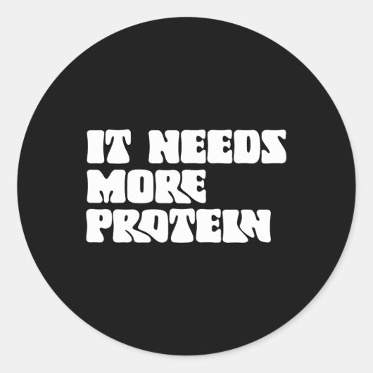 この食事は、より多くのタンパク質愛好家のボディビルRdが必要 ラウンドシール (正面)