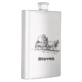 この駅馬車のフラスコのあなたの名前 フラスク (右)