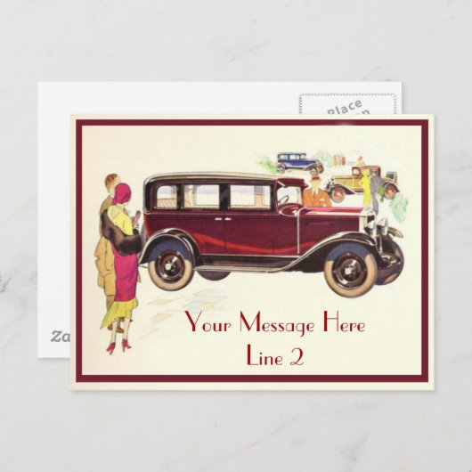 この騒々しい20台の車をカスタマイズはがき ポストカード (正面/裏面)