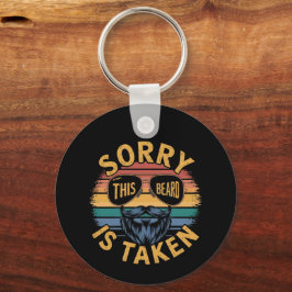 この髭が取られて申し訳ないおもしろいヴィンテージデザイン キーホルダー