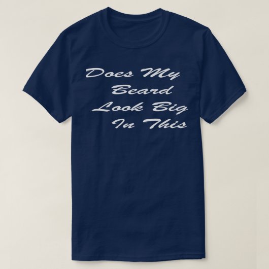 この髭が大きく見えるおもしろいか? Tシャツ (デザイン正面)