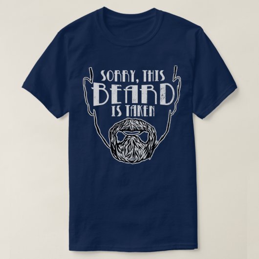 この髭が生えてごめんおもしろいて男性へくれ Tシャツ (デザイン正面)