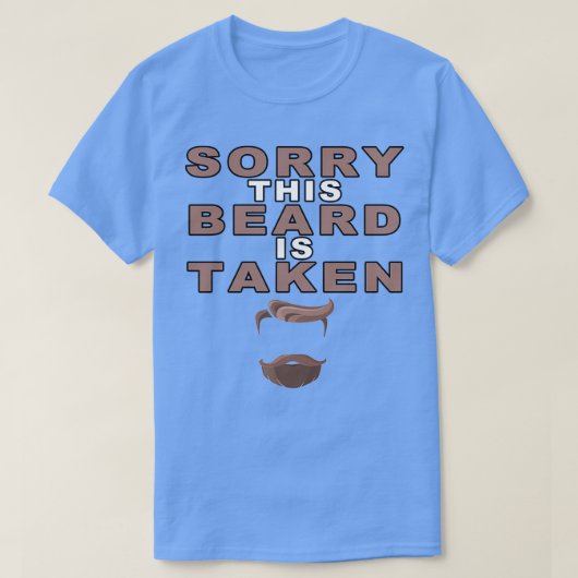 この髭が生えてごめんなさい5 Tシャツ (デザイン正面)