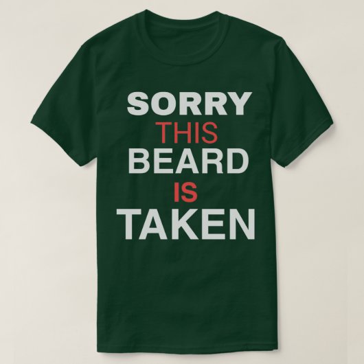 この髭が生えてごめんなさい Tシャツ (デザイン正面)