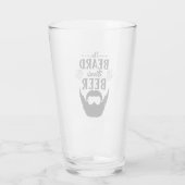 この髭にはビールのグラスが必要だ タンブラーグラス (裏面)