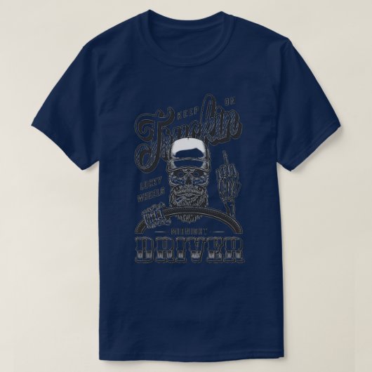 この髭のあるトラック運転手は良い2 Tシャツ (デザイン正面)