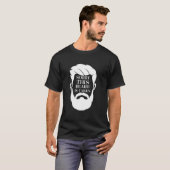 この髭は人間関係ヴァレンが連れておもしろいいる Tシャツ (正面フル)