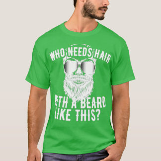 この髭は毛が足りない Tシャツ