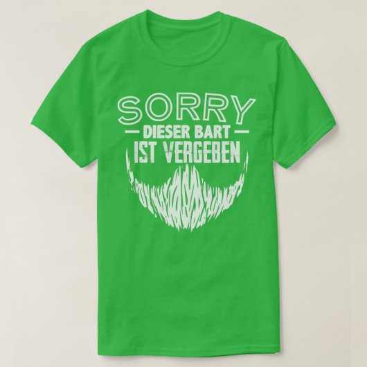 この髭は顎鬚を生やした完全なBe Tシャツ (デザイン正面)