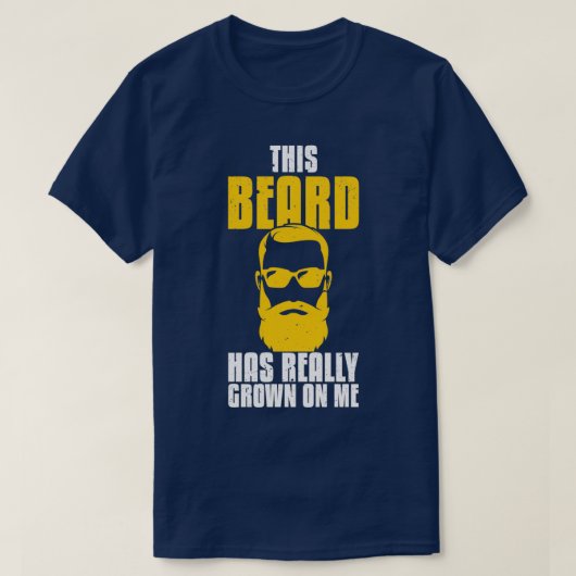 この髭は髭を生やした Tシャツ (デザイン正面)