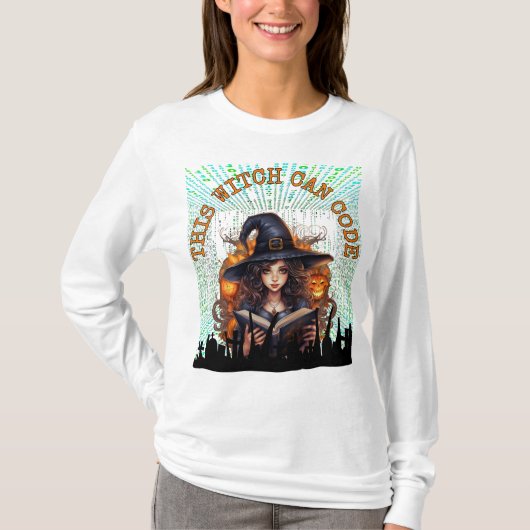この魔女はコードを書くことができる Tシャツ (正面)