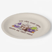 この魔女はコーヒーが必要だ ペーパープレート (アングル)