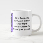 この魔女はコーヒージャンボ異教のウィッカ信者マグカップが必要 ジャンボコーヒーマグカップ (右)