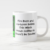 この魔女はコーヒージャンボ異教のウィッカ信者マグカップが必要 ジャンボコーヒーマグカップ (右)