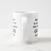 この魔女はコーヒージャンボ異教のウィッカ信者マグカップを望む ジャンボコーヒーマグカップ (裏面)