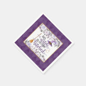 この魔女はヒッチナプキンを取得している – フローラ スタンダードカクテルナプキン (角)