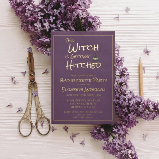 この魔女は引っ掛かっているバチェロレッテ 箔招待状