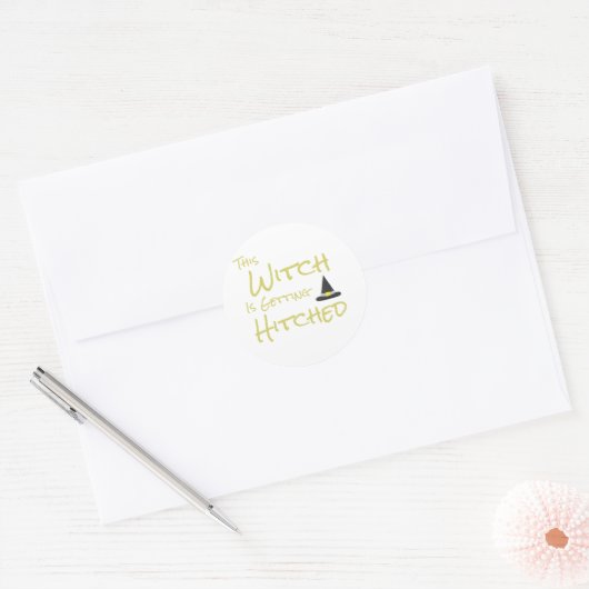 この魔女は引っ掛かっている ラウンドシール (封筒)