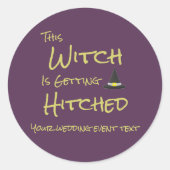 この魔女は引っ掛かっている ラウンドシール (正面)