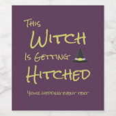 この魔女は引っ掛かっている ワインラベル (シングルラベル)