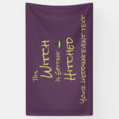 この魔女は引っ掛かっている 横断幕 (縦)