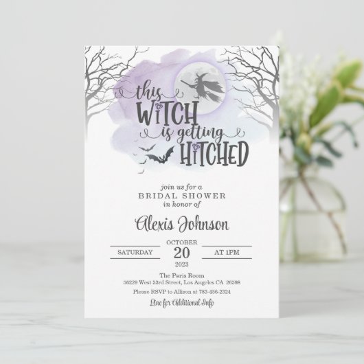 この魔女は引っ掛かるブライダルシャワー 招待状 (スタンド正面)