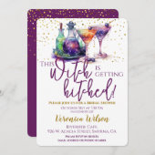 この魔女は引っ掛かるブライダルシャワー 招待状 (正面/裏面)