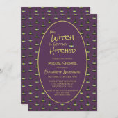 この魔女は引っ掛かるブライダルシャワー 招待状 (正面/裏面)