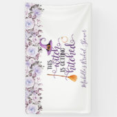 この魔女は結婚する ブライダルシャワーバナー 横断幕 (縦)