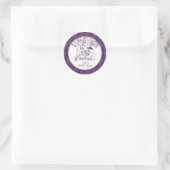 この魔女は結婚する ラウンドステッカー カスタム ラウンドシール (バッグ)