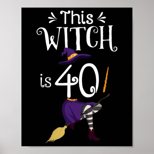 この魔女は40ハロウィーン誕生日魔女 ポスター (正面)
