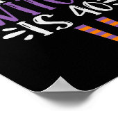 この魔女は40番目のハロウィおもしろいン不気味誕生日 ポスター (角)