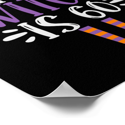 この魔女は60番目のハロウィンおもしろい誕生日だ ポスター (角)