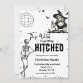 この魔女はHitchedBachelorette週末を取得している 招待状 (正面)