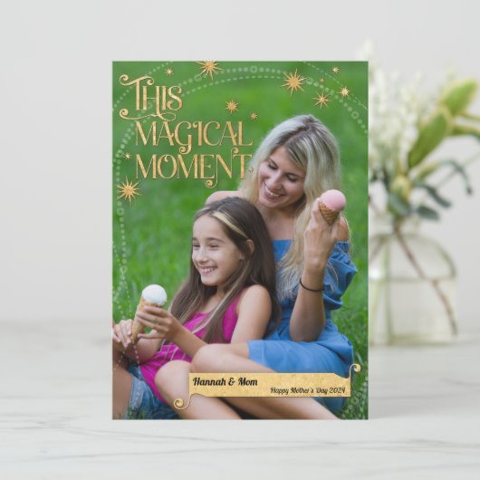 この魔法の瞬間の母の日写真 シーズンカード (スタンド正面)