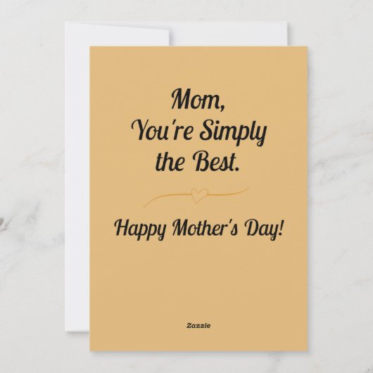 この魔法の瞬間の母の日写真 シーズンカード (裏面)