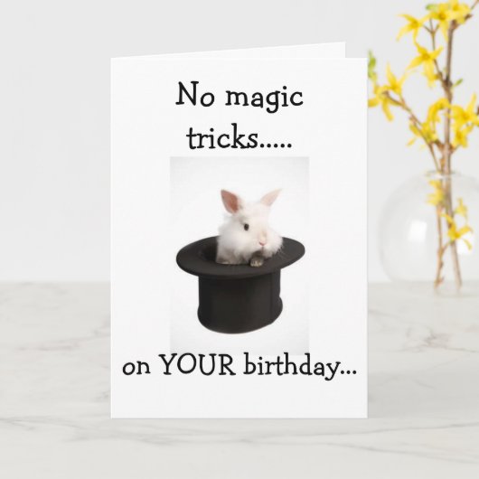 この魔法の願いから誕生日のトリックはない！ カード (黄色い花)