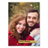 この魔法パーソナライズされたの縁ど瞬間5"x7" フォトプリント            (正面)