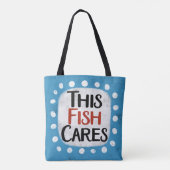 この魚のトートバ気にッグ トートバッグ (裏面)