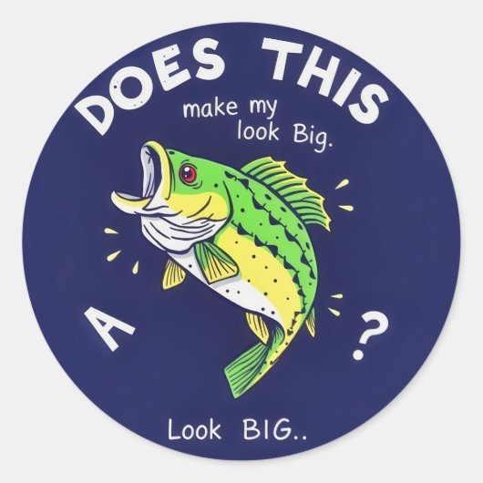 この魚は私を大きく見せてくれるか ラウンドシール (正面)