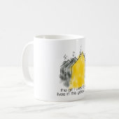 この黄色い家の生命を愛する私がのが常であった女の子 コーヒーマグカップ (正面左)