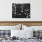 この黒いキャンバスに何か奇妙なもの1 キャンバスプリント (インサイチュ (寝室))