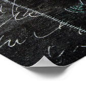 この黒いキャンバス1のポスターに何か奇妙なもの ポスター (角)