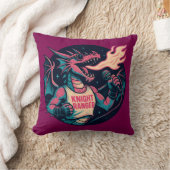 この龍が火を放つ クッション (ブランケット)