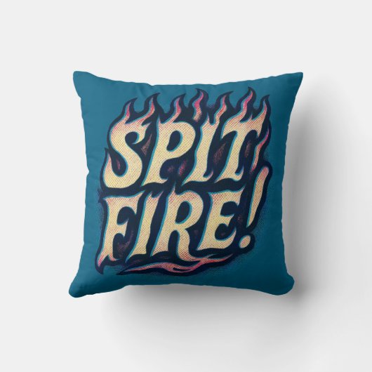 この龍が火を放つ クッション (裏面)