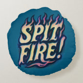 この龍が火を放つ ラウンドクッション (裏面)